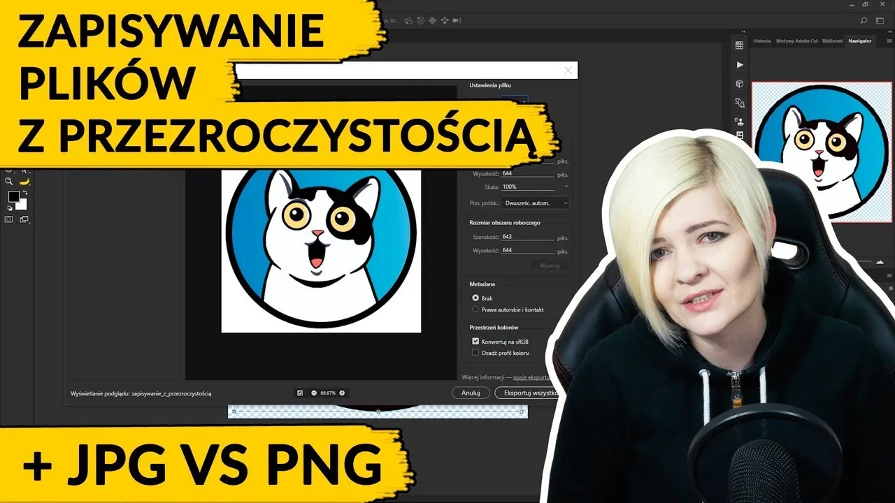 photoshop zapisz png tiff przezroczyste tło