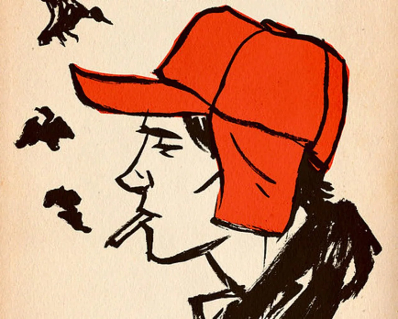 Holden Caulfield character illustration