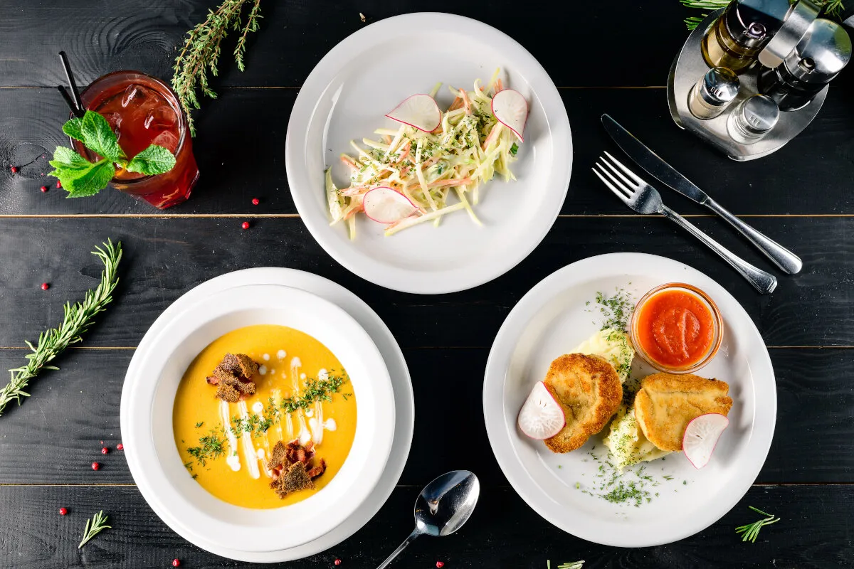 Romantyczna kolacja w domu menu