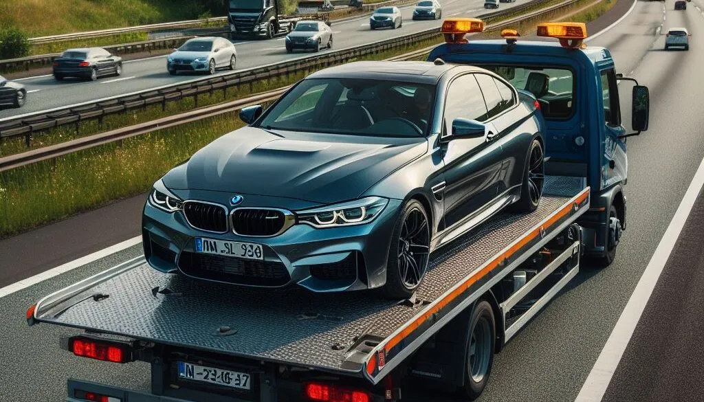 Laweta transport BMW automat bezpieczny