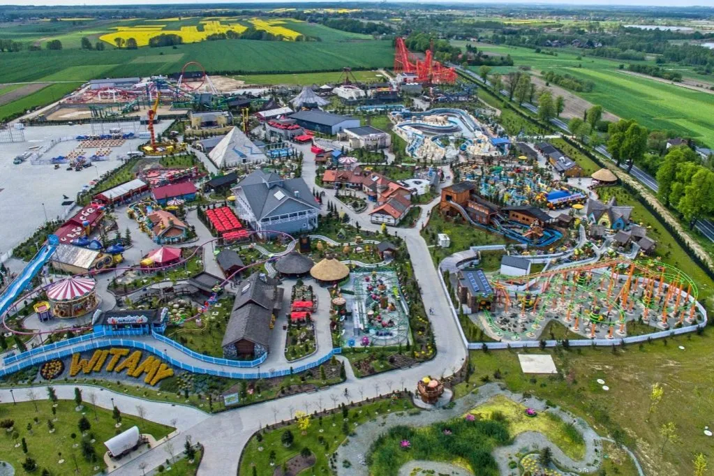 Energylandia widok z lotu ptaka