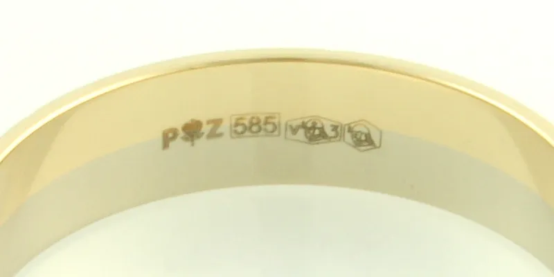 Polskie cechy probiercze złota obrączki