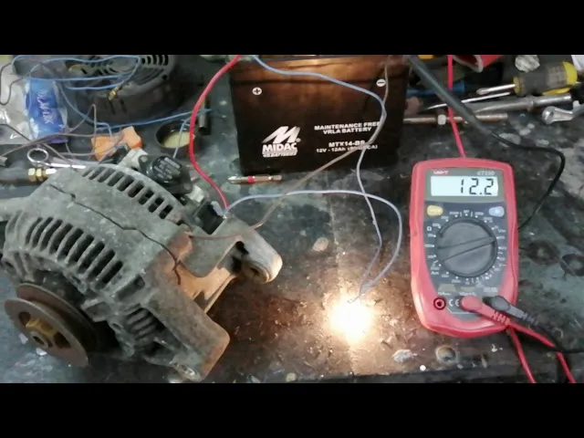 jak sprawdzić alternator multimetrem schemat