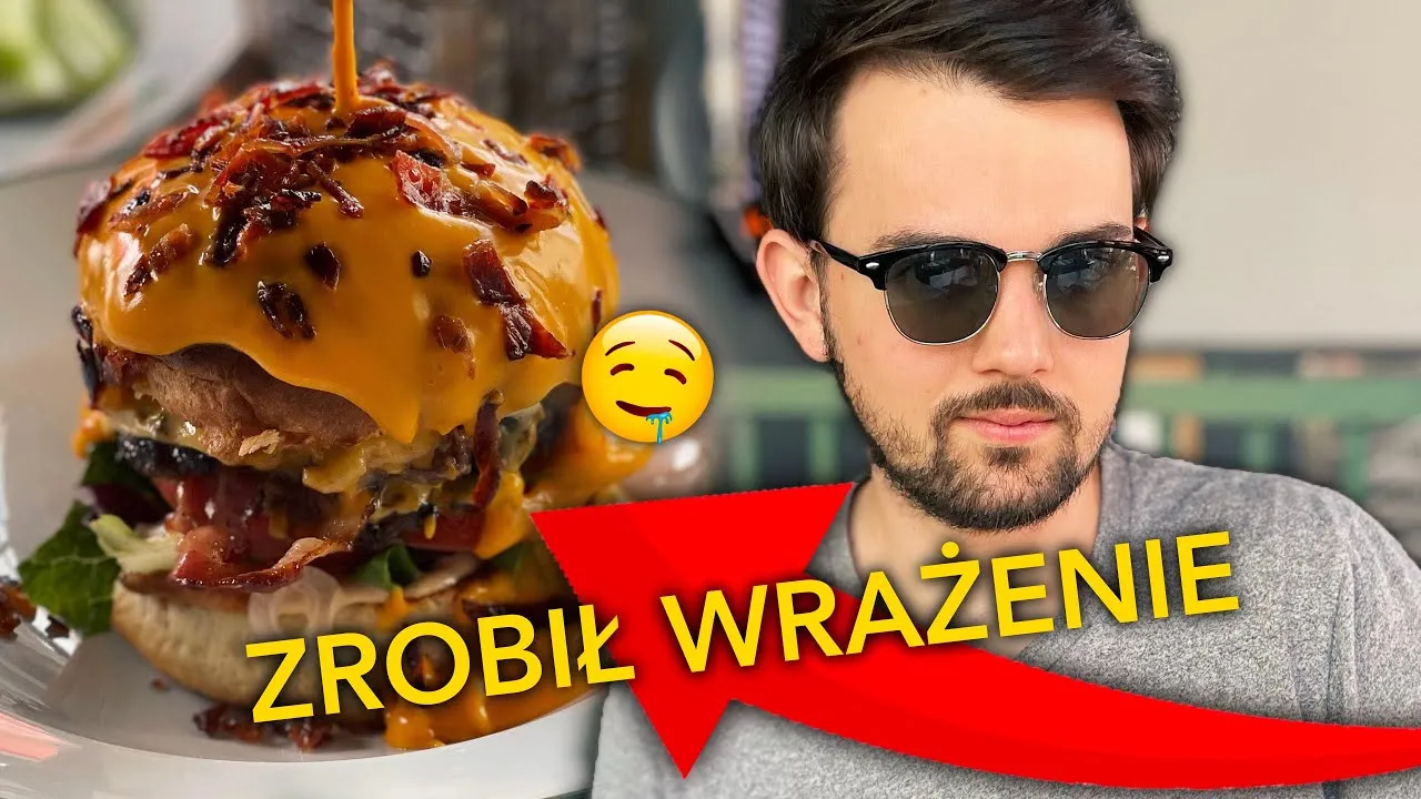 burger z roztopionym serem odpoczywający
