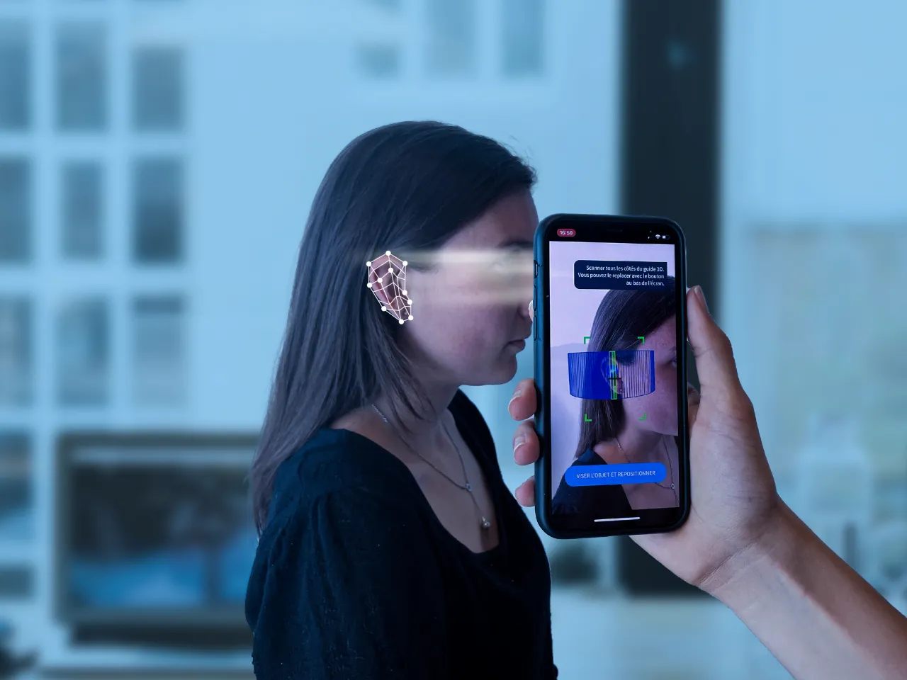 Samsung Galaxy phone 3D scanner app interface or 3D model example