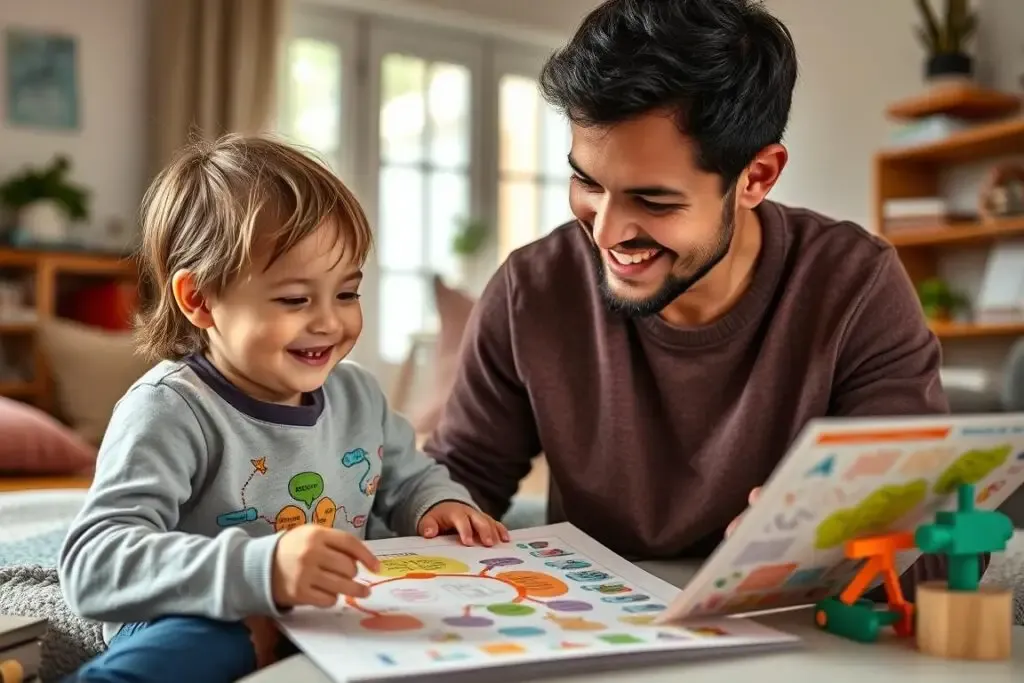Rodzic i dziecko wspólnie się uczą
