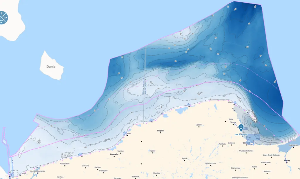Mapa batymetryczna Bałtyku