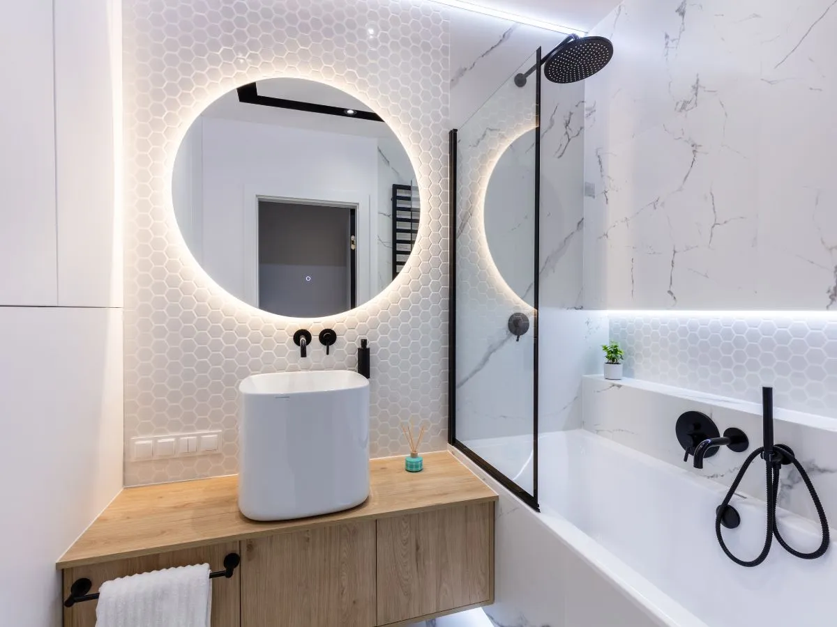 mała łazienka inspiracje nowoczesna