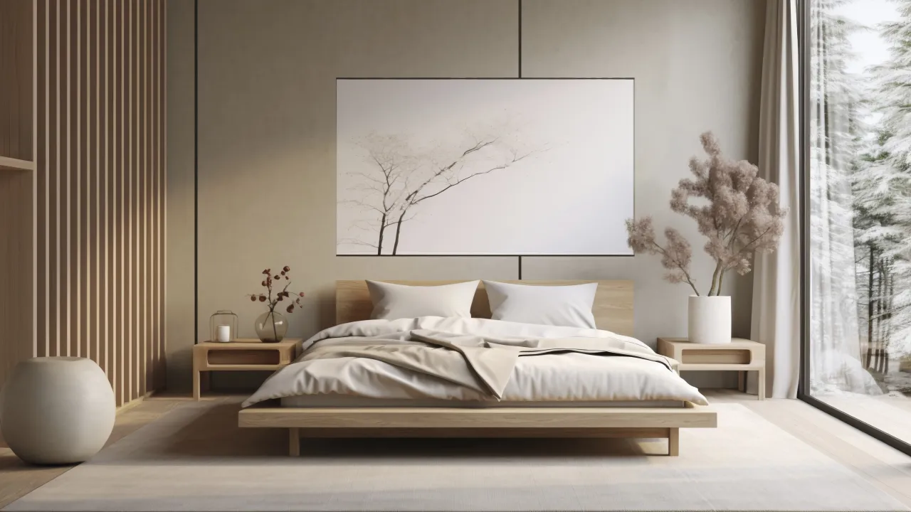 Motywy obraz&oacute;w sprzyjające relaksowi i wyciszeniu w sypialni