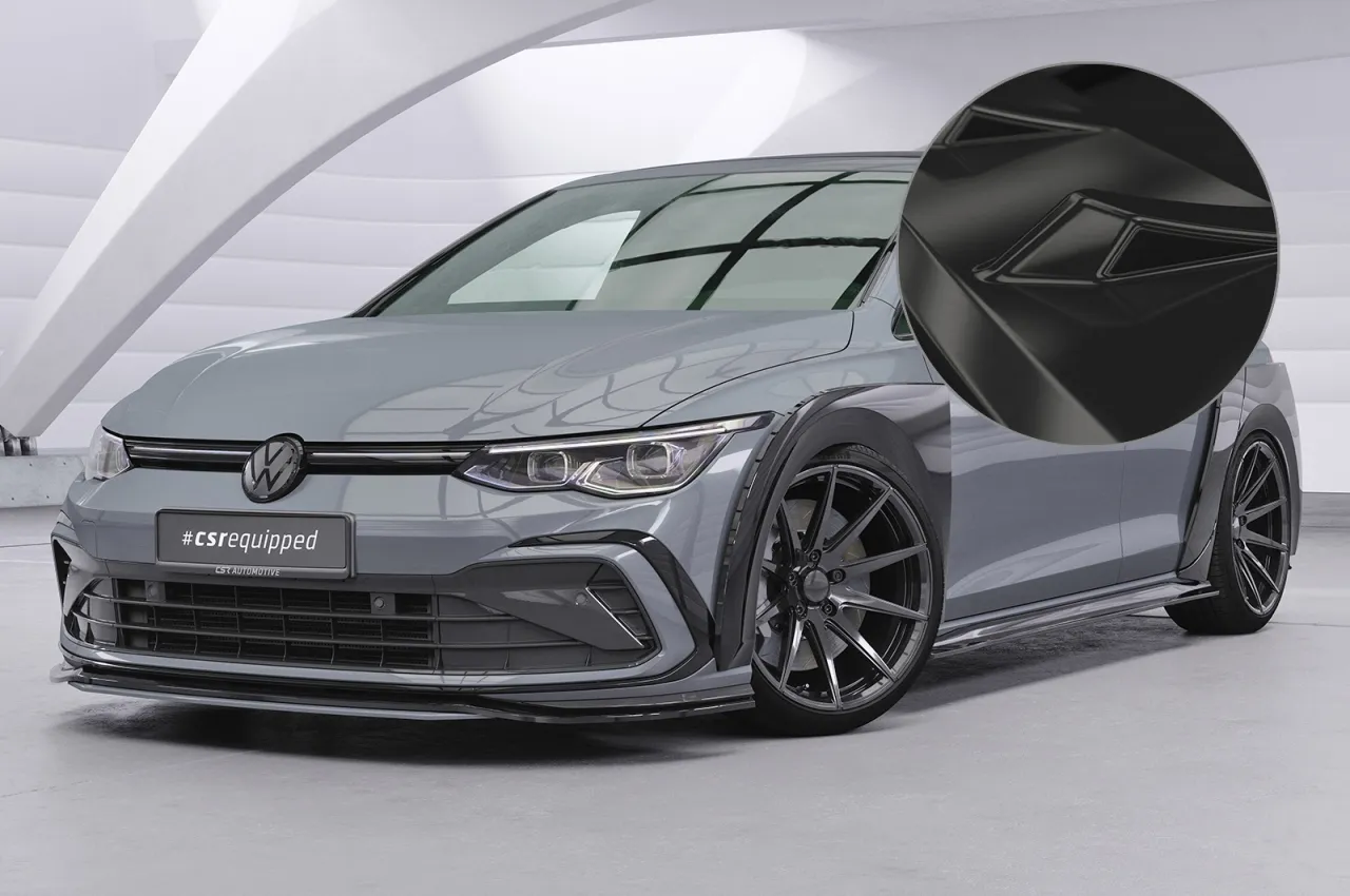 Volkswagen Golf 8 R front aggressive stance