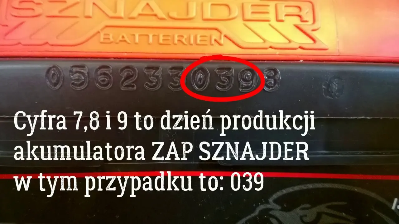 Jak odczytać datę produkcji akumulatora