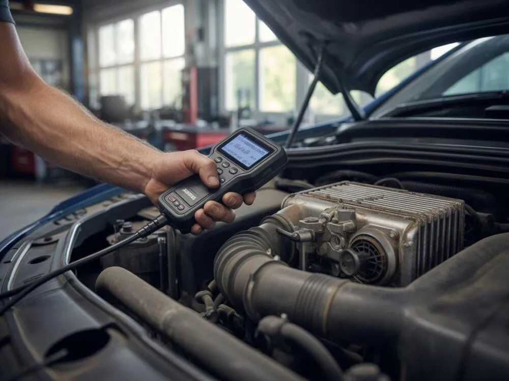 mechanik wymuszone wypalanie DPF komputer diagnostyczny