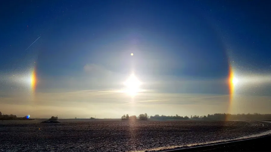 bezpieczna obserwacja halo słonecznego