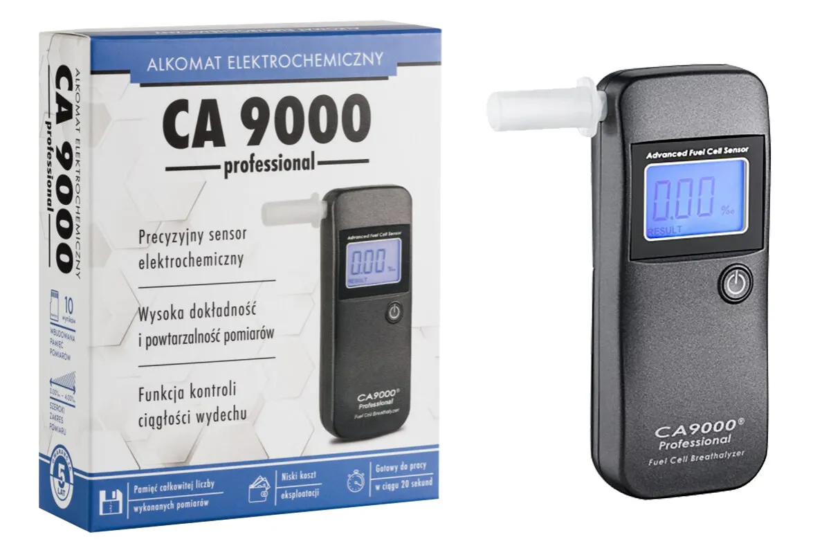 Alkomat elektrochemiczny w pracy