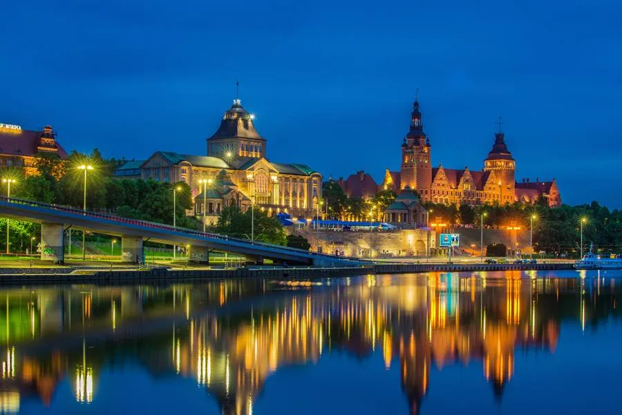 Wały Chrobrego Szczecin widok