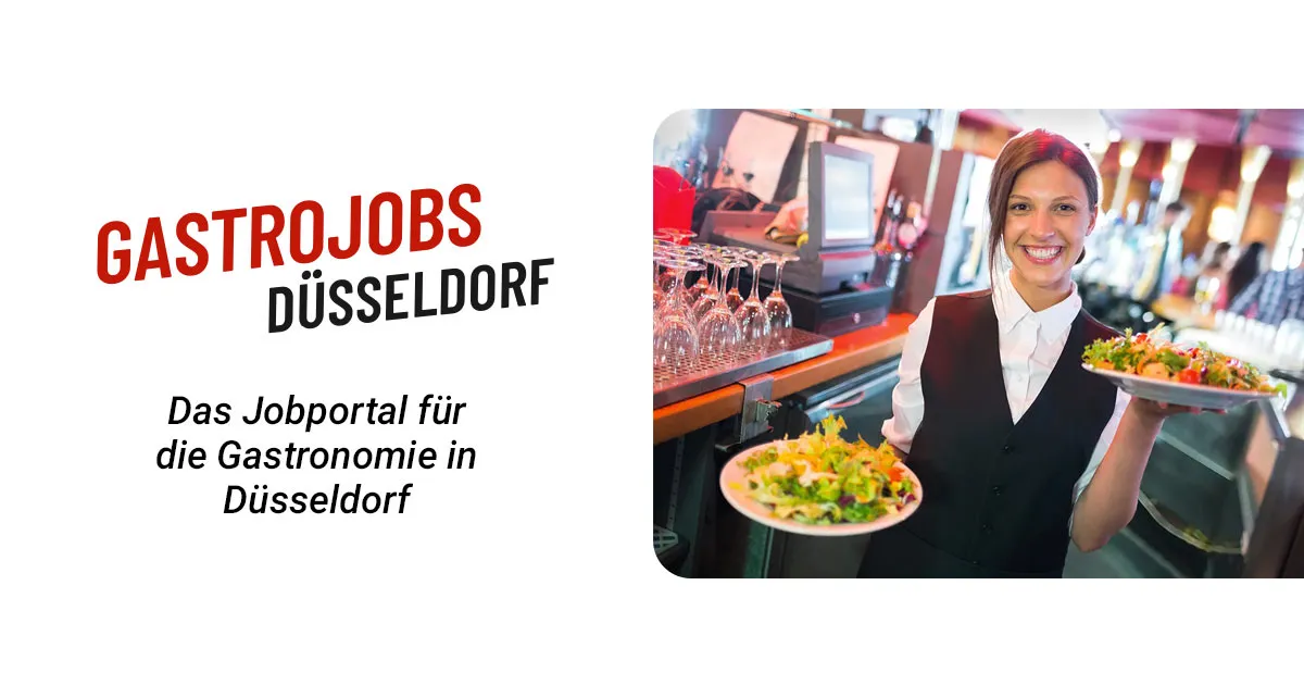 Screenshot einer Jobb&ouml;rse mit Gastronomie-Jobs in D&uuml;sseldorf