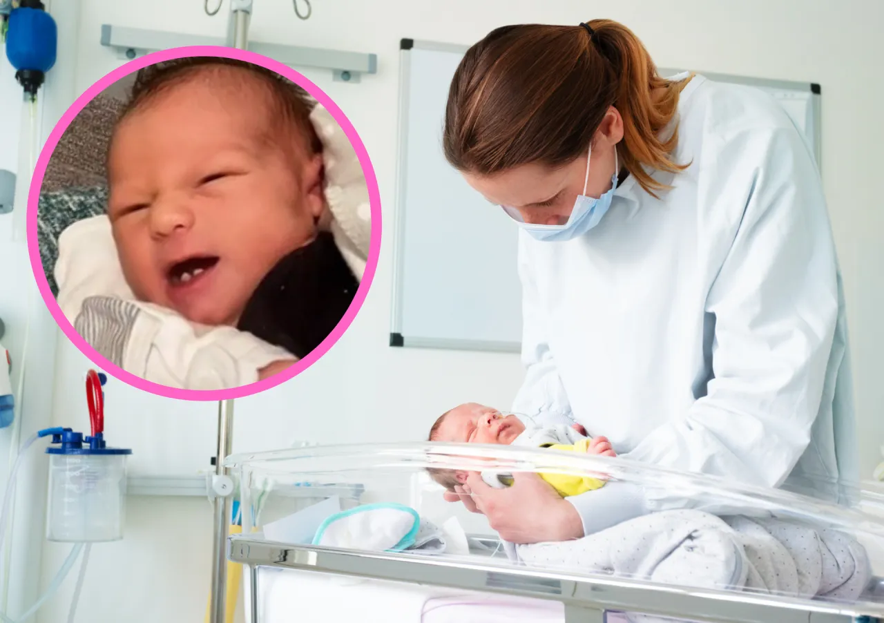 rodzic uspokaja dziecko po połknięciu zęba