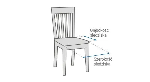 jak mierzyć krzesło do pokrowca