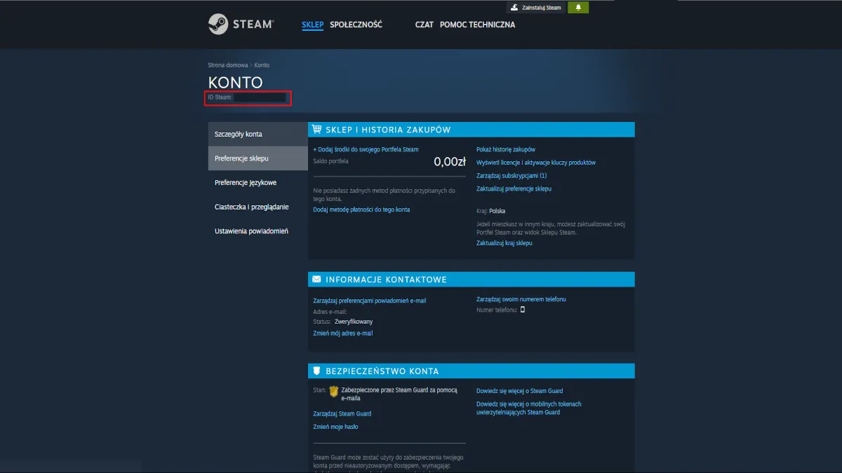 Jak znaleźć adres URL Steam w przeglądarce
