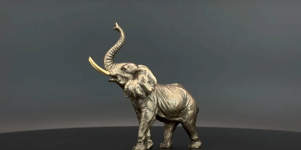 czterolistna koniczyna słoń z trąbą do g&oacute;ry amulety