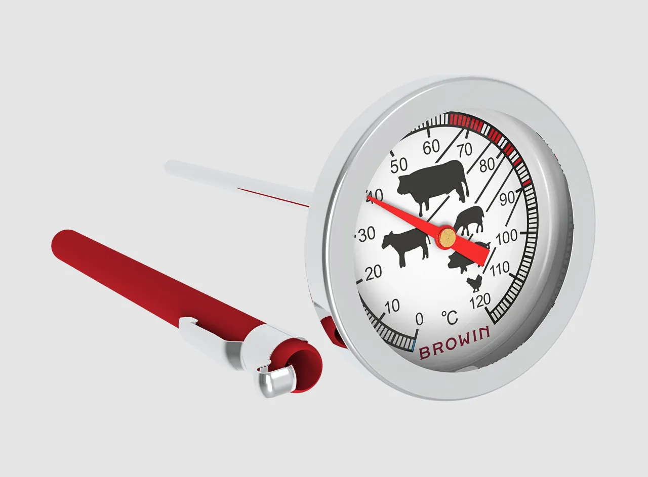 Termometr kuchenny z ikonami zwierząt pomoże Ci określić, ile gotować wieprzowinę, by była idealna.