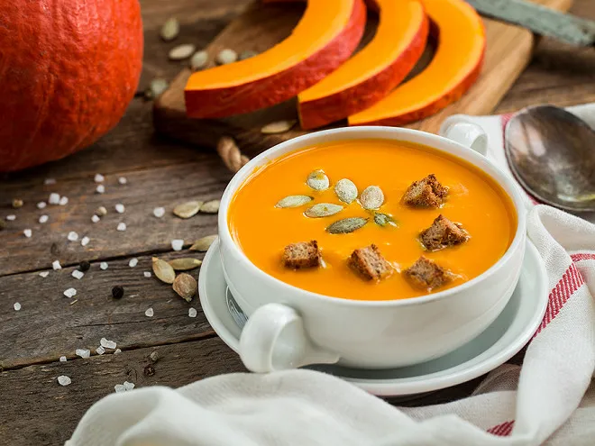 Ingrédients soupe potimarron Cookeo