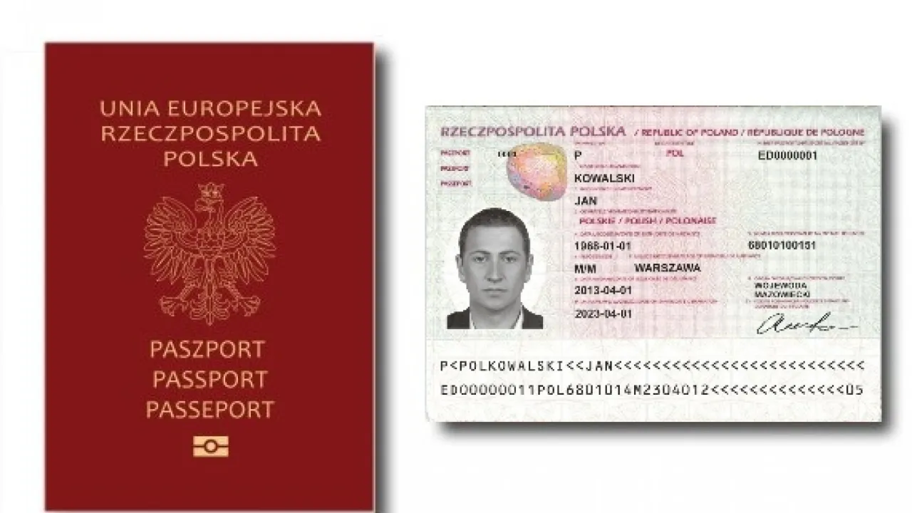 Paszport tymczasowy wzór