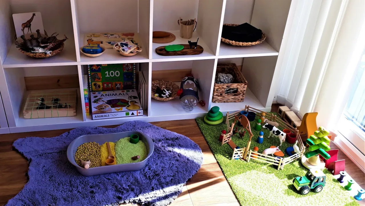 kącik sensoryczny DIY pomysły