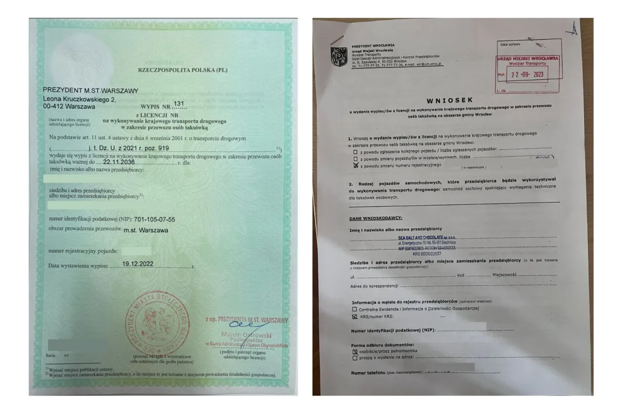 Kierowca taxi zaświadczenie o niekaralności