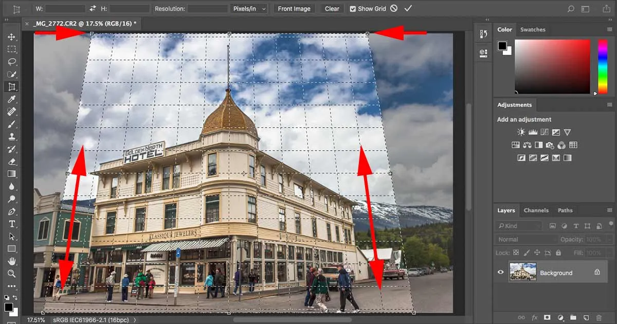 Photoshop Perspective Crop Tool