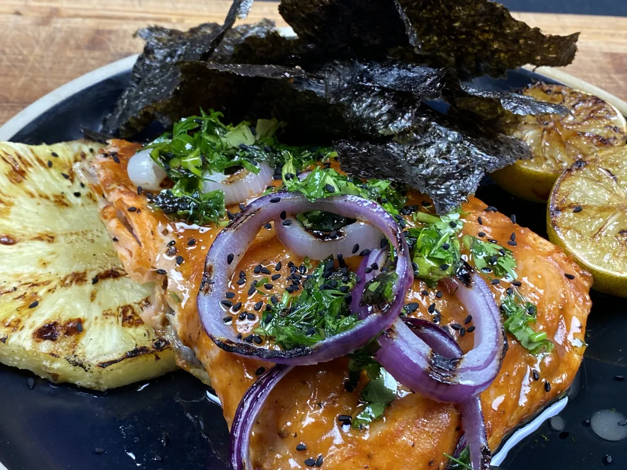 grill elektryczny łosoś