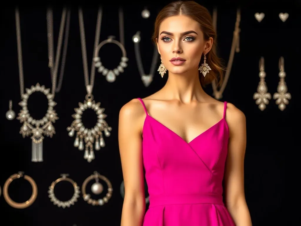 Zdjęcie Jaką biżuterię wybrać do fuksjowej sukienki, by wyglądać elegancko?