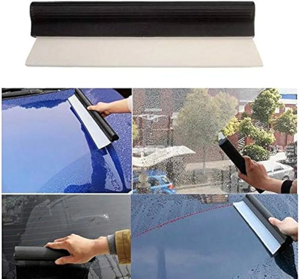 osoba czyszcząca pióro wycieraczki samochodowej szmatką