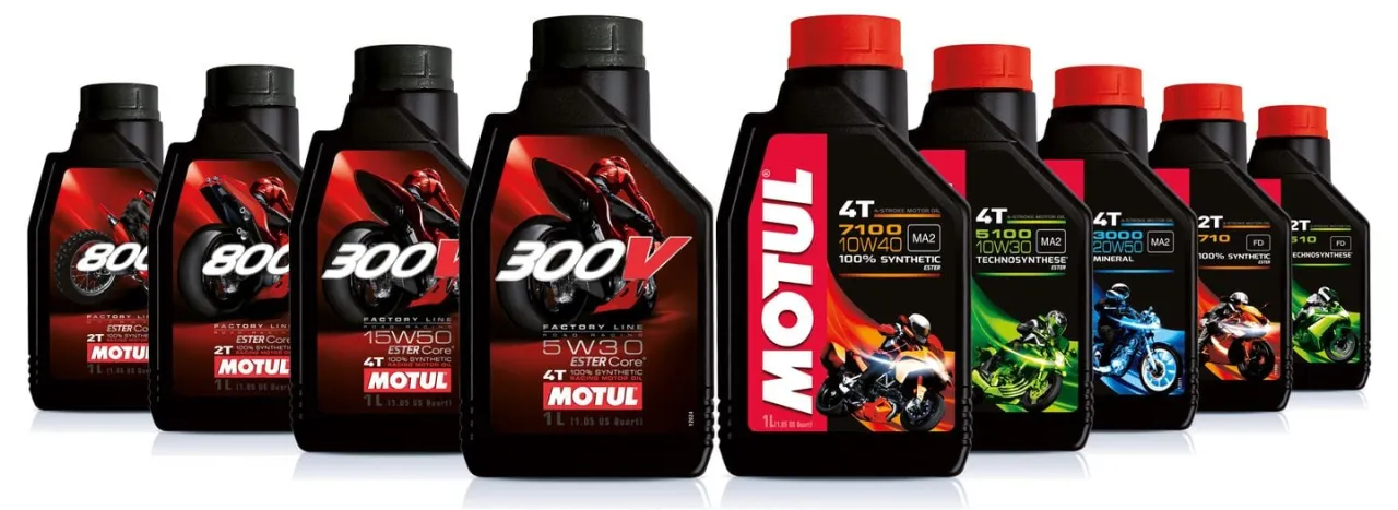 Motul 800 vs Motul 710 comparison chart