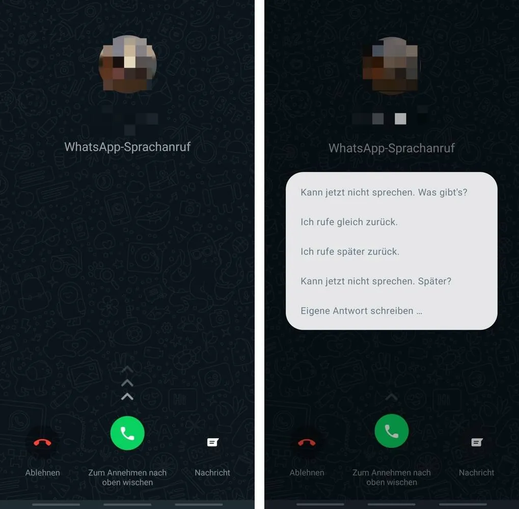 WhatsApp Anruf starten Anleitung Screenshot