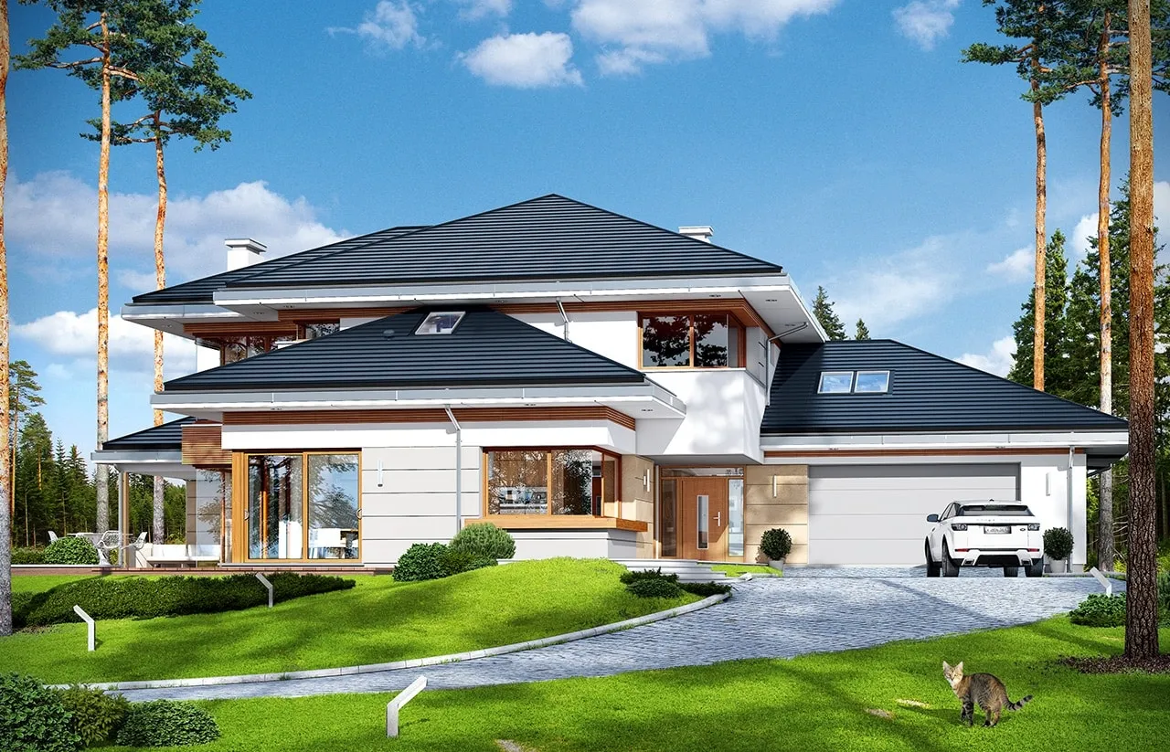 Nowoczesny dom jednorodzinny pod klucz, wizualizacja kosztów