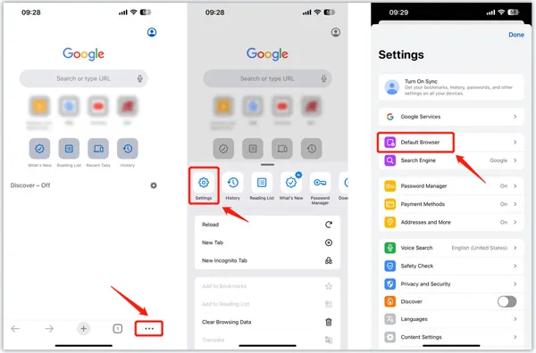 Ustawienia domyślnej przeglądarki iOS iPhone iPad krok po kroku