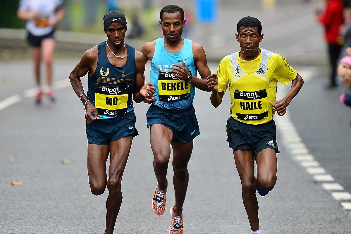 biegacz wizualizujący sukces