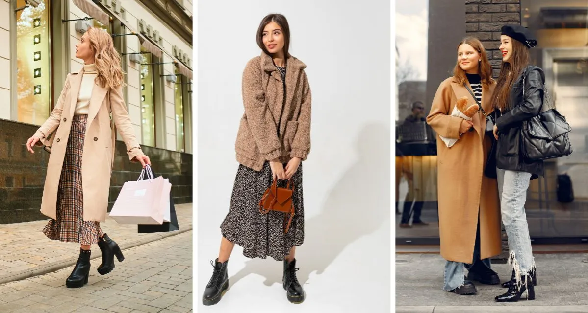 Stylizacje zimowe z botkami rozmiar 35