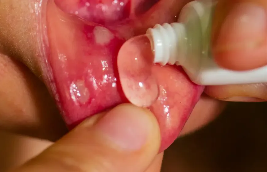 Afta na dziąśle przyczyny uraz mechaniczny