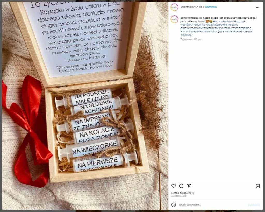 kreatywne prezenty ślubne, pieniądze w kopercie, lista prezentów online