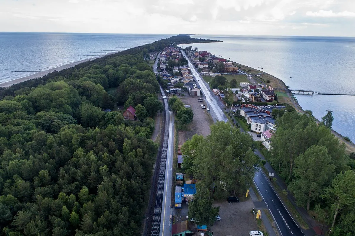 pociąg na hel widoki