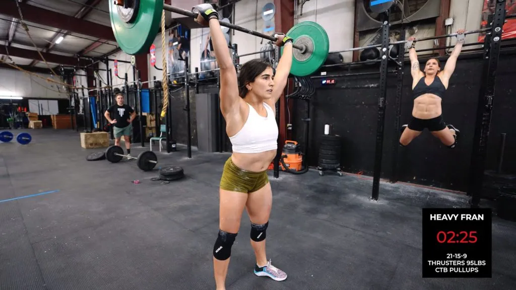 CrossFit Fran workout thrusters pull-ups
