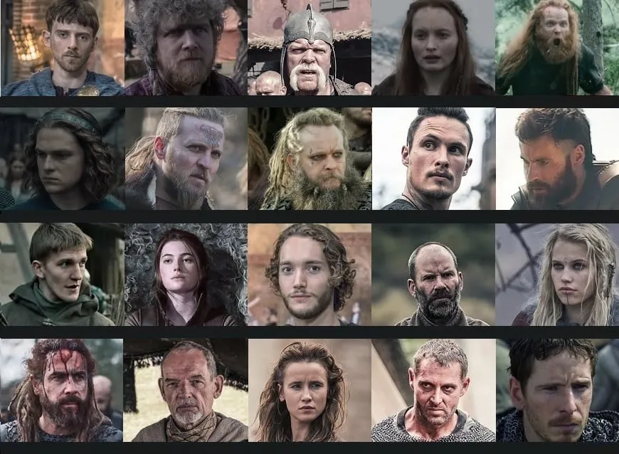 The Last Kingdom main cast collage