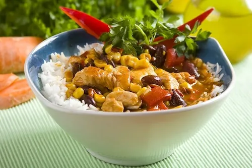 Dania z kurczakiem i ryżem