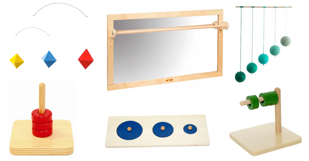 zabawki montessori dla niemowląt wiek