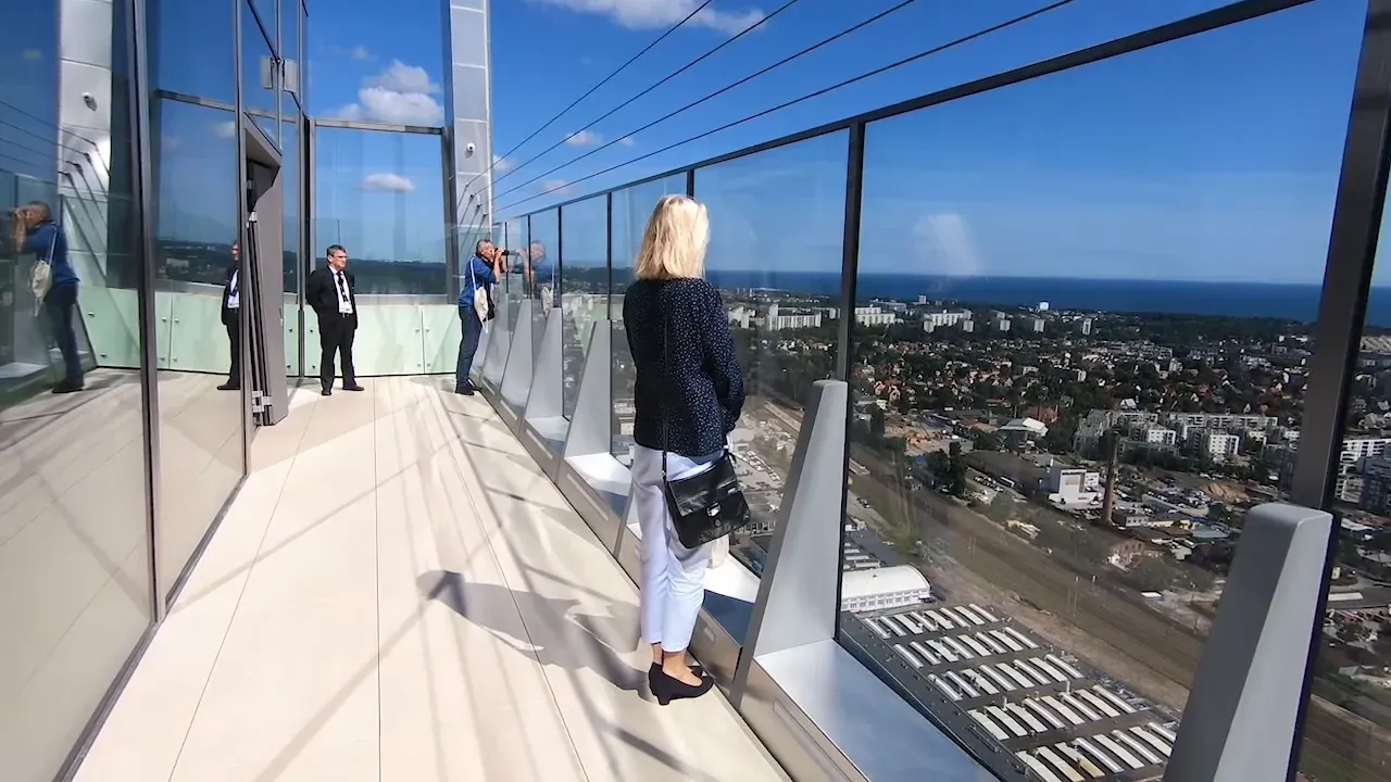 Olivia Star widok na Gdańsk