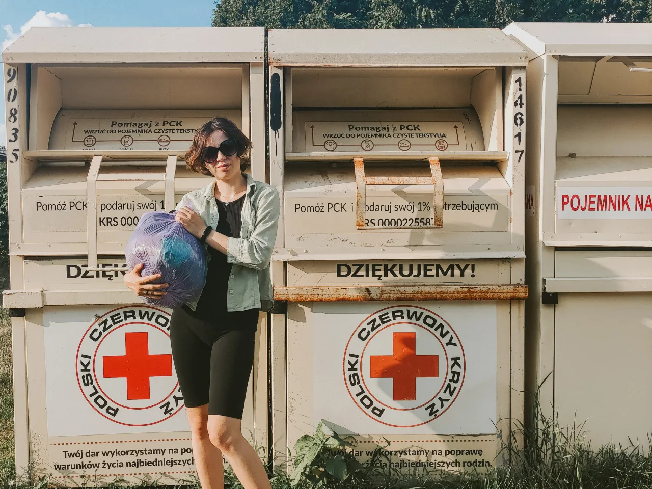 kontenery na ubrania PCK Vinted OLX