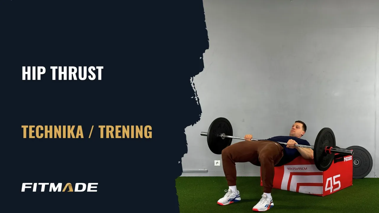 Mężczyzna wykonuje hip thrust. Dowiedz się, ile razy w tygodniu ćwiczyć pośladki, by osiągnąć najlepsze efekty.