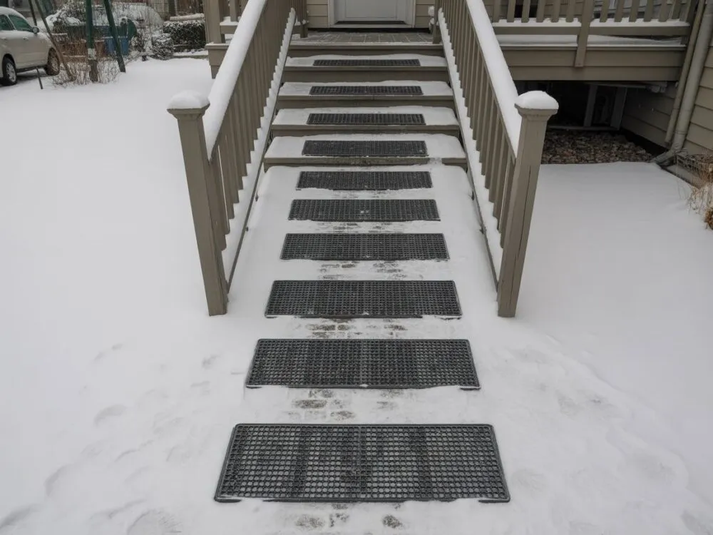 systemy antypoślizgowe na schody zewnętrzne zimą